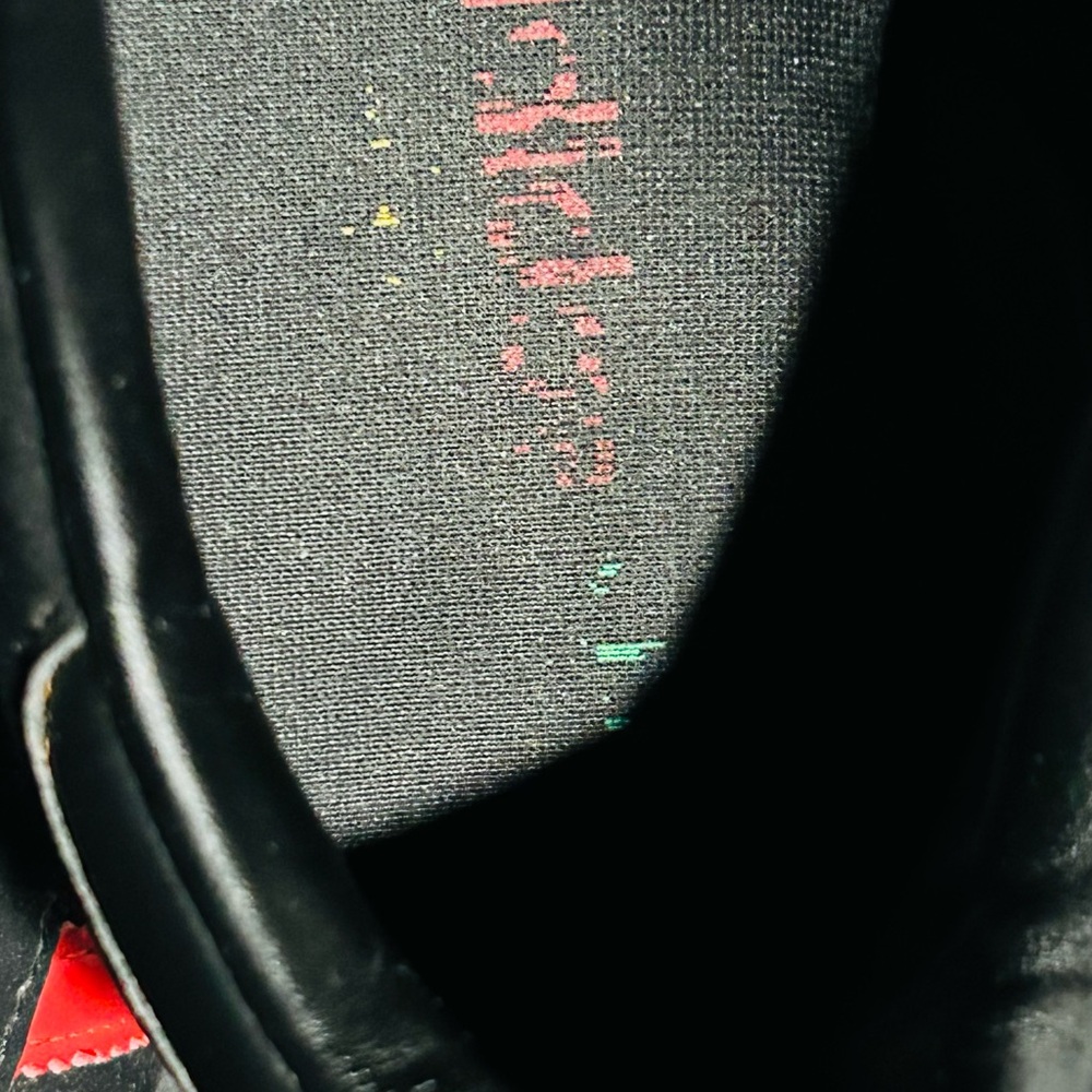 adidas Black Samba Sneakers with Red, Yellow & Green Stripes - Picture 6 of 11